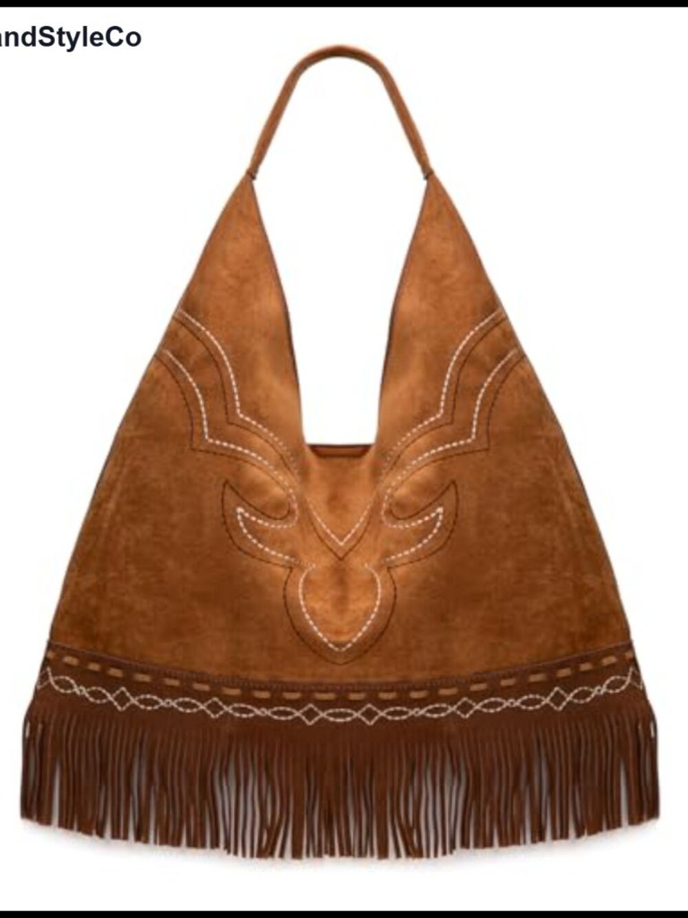 Fringe Suede-Like Oversize Hobo Shoulder Bag Top Handle Handbag